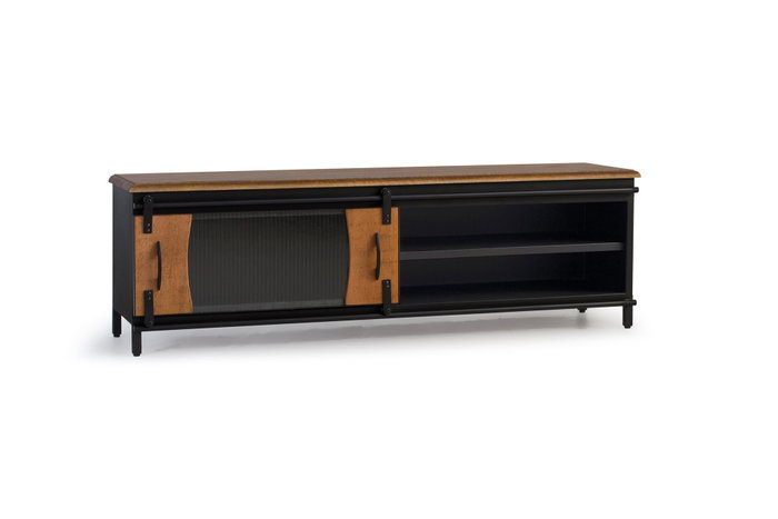 GINER Y COLOMER Mueble TV Industrial de Madera de Mango y Metal 160 cm GINER Y COLOMER Mueble TV Industrial de Madera de Mango y Metal 160 cm