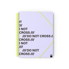 CARCHIVO Carpeta Fundas Tarifario Do Not Cross Espiral PP A4 40 F. Mauve (Set de 4)