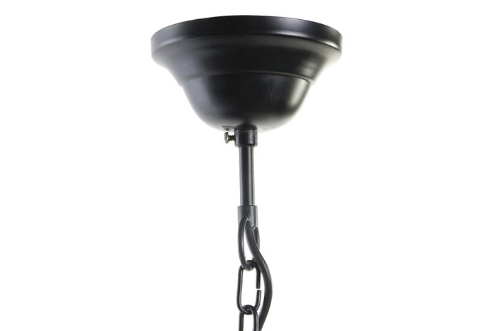 DKD Home Decor Lámpara de Techo de Hierro y Mango Negro y Marrón