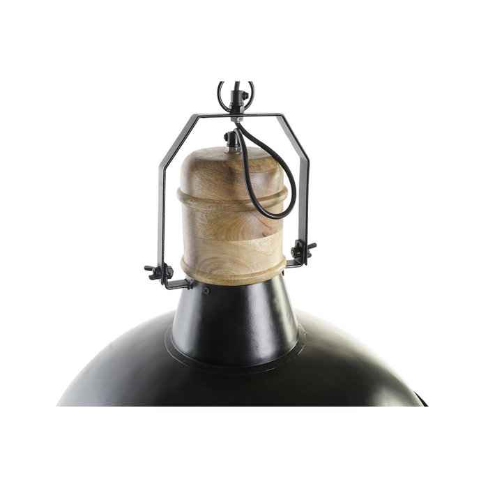 DKD Home Decor Lámpara de Techo de Hierro y Mango Negro y Marrón