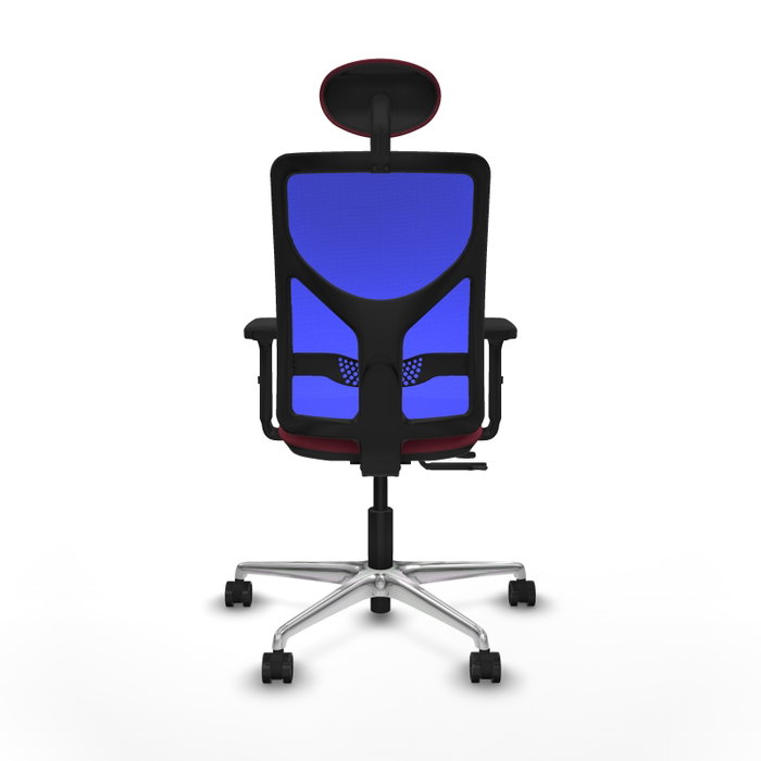 PIQUERAS Y CRESPO Silla de oficina Motilla Granate y Azul PIQUERAS Y CRESPO Silla de oficina Motilla Granate y Azul