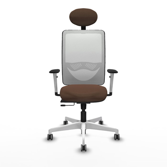 PIQUERAS Y CRESPO Silla de oficina Zulema Marrón y Blanco PIQUERAS Y CRESPO Silla de oficina Zulema Marrón y Blanco