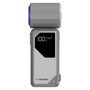 Verbatim Cool n Go AirJet Ventilador de Mano Recargable Gris y Púrpura 6W 4000mAh