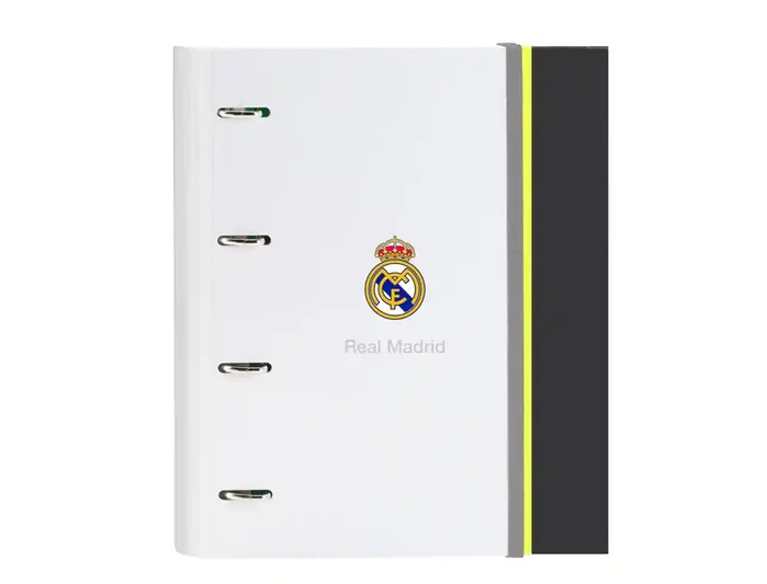 Safta Carpeta de Anillas Real Madrid Equipación 25/26 con Recambio A4 de 100 Hojas y Tapas Duras Safta Carpeta de Anillas Real Madrid Equipación 25/26 con Recambio A4 de 100 Hojas y Tapas Duras