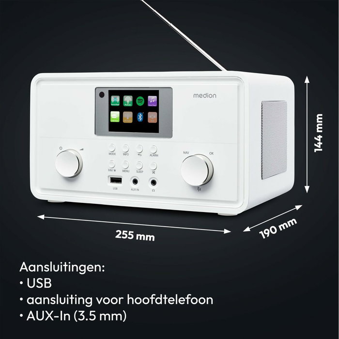 Medion Internetradio LIFE P85027 Blanco