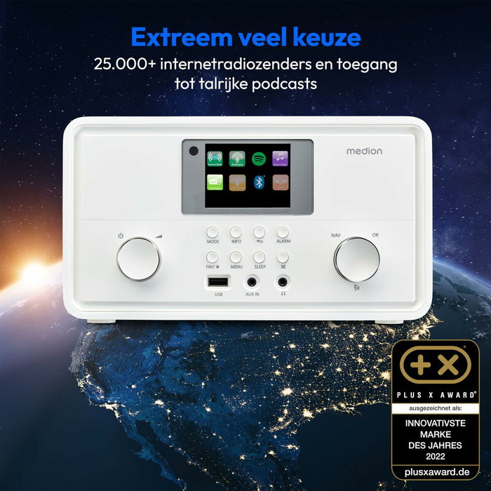 Medion Internetradio LIFE P85027 Blanco