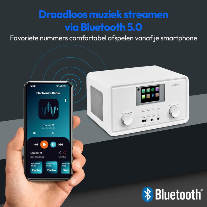 Medion Internetradio LIFE P85027 Blanco