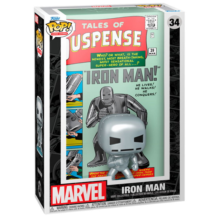 FUNKO Figura Pop! Comic Cover Marvel Tales of Suspense Iron Man número 39 FUNKO Figura Pop! Comic Cover Marvel Tales of Suspense Iron Man número 39
