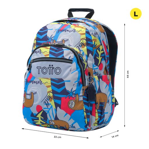 Totto Mochila Acuareles MA04ECO021-2416N-6YB, 20L (33 x 44 x 14 cm)