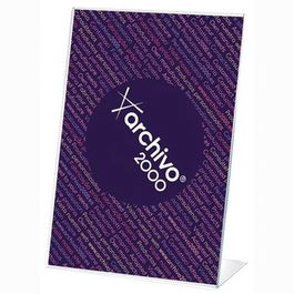 Archivo 2000 Expositor Sobremesa Din A6 Vertical 45x105x155 mm Cristal Transparente