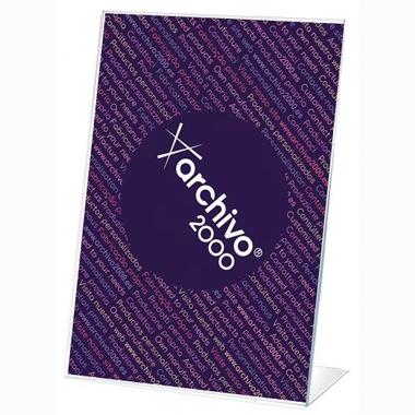 Archivo 2000 Expositor Sobremesa Din A6 Vertical 45x105x155 mm Cristal Transparente