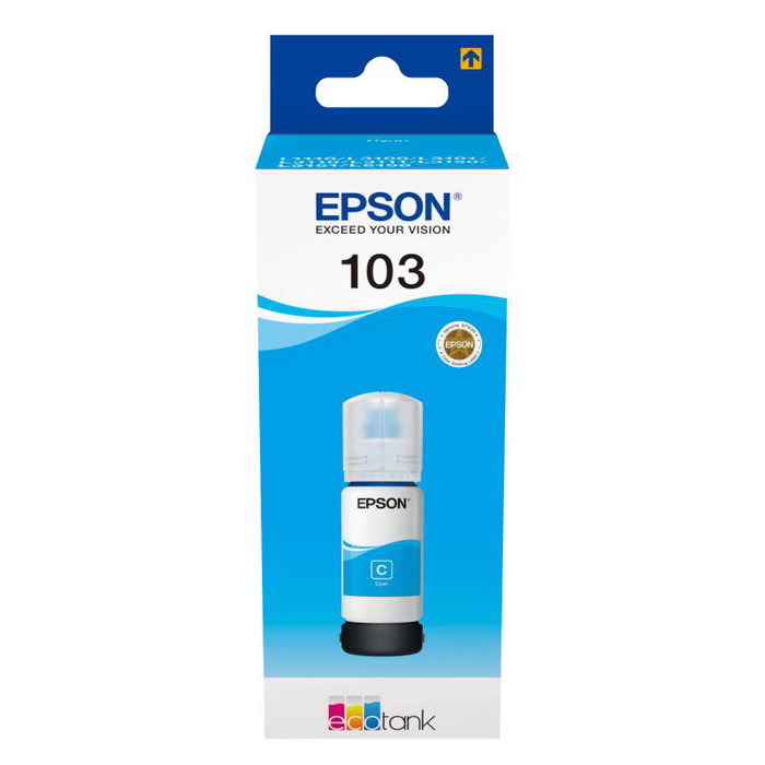 Epson Tinta 103 Cian (C13T00S24A) para EcoTank