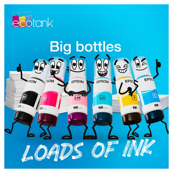 Epson Tinta 103 Cian (C13T00S24A) para EcoTank