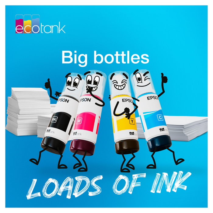 Epson Tinta 103 Cian (C13T00S24A) para EcoTank
