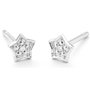 Secrecy Pendientes MAGIC Plata de Ley 925 Reciclada 18K Diamante Gris