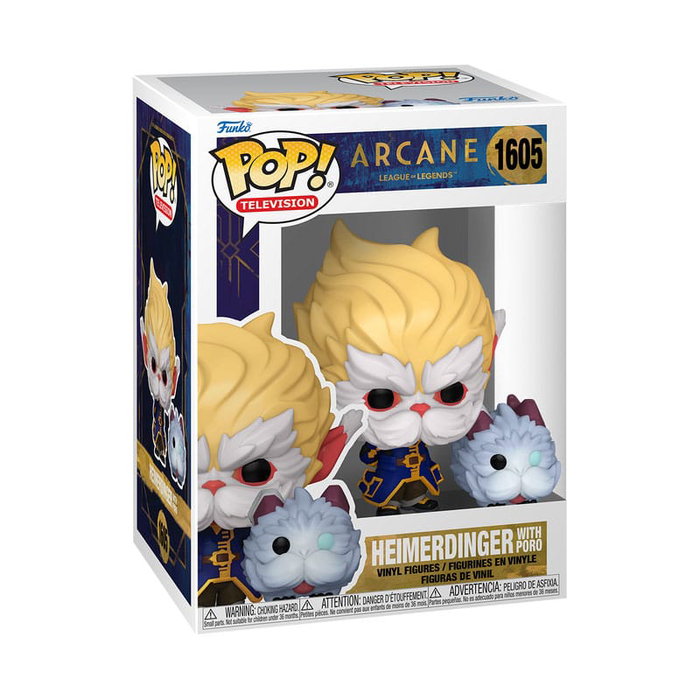 Funko Figura POP League of Legends Arcane Heimerdinger con Poro Funko Figura POP League of Legends Arcane Heimerdinger con Poro