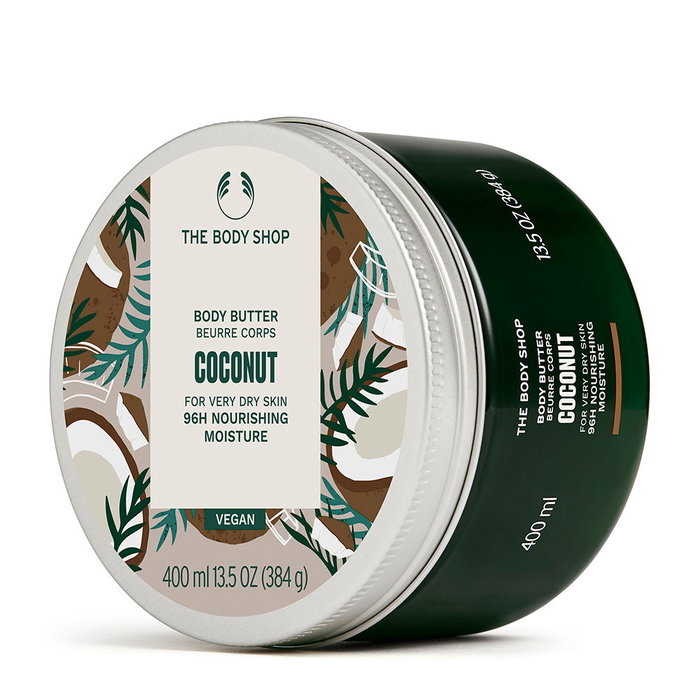The Body Shop Coconut Manteca Corporal 400 ml - Body Butter Hidratante para Piel Muy Seca, 96h Hidratación, 96% Ingredientes Naturales The Body Shop Coconut Manteca Corporal 400 ml - Body Butter Hidratante para Piel Muy Seca, 96h Hidratación, 96% Ingredientes Naturales