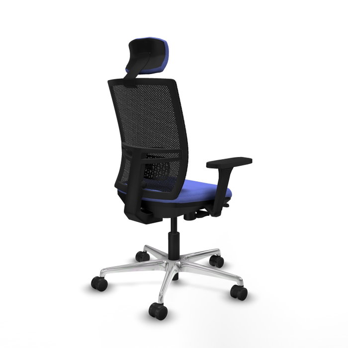 PIQUERAS Y CRESPO Silla de oficina Yunquera con mecanismo Sincro/Traslack, Azul claro y Negro PIQUERAS Y CRESPO Silla de oficina Yunquera con mecanismo Sincro/Traslack, Azul claro y Negro