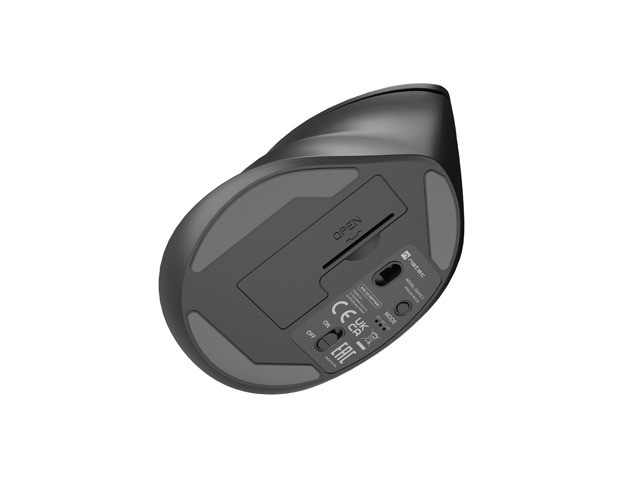 Natec Crake 2 Ratón Inalámbrico Vertical Óptico 2400 DPI 6 Botones Bluetooth 5.2 2.4 GHz