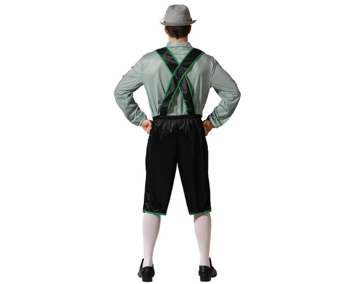 Disfraz Alemán Negro Hombre Adulto Verde XL