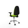 PIQUERAS Y CRESPO Silla de oficina Algarra color Pistacho con Brazos 2D