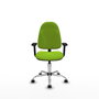 PIQUERAS Y CRESPO Silla de oficina Algarra color Pistacho con Brazos 2D