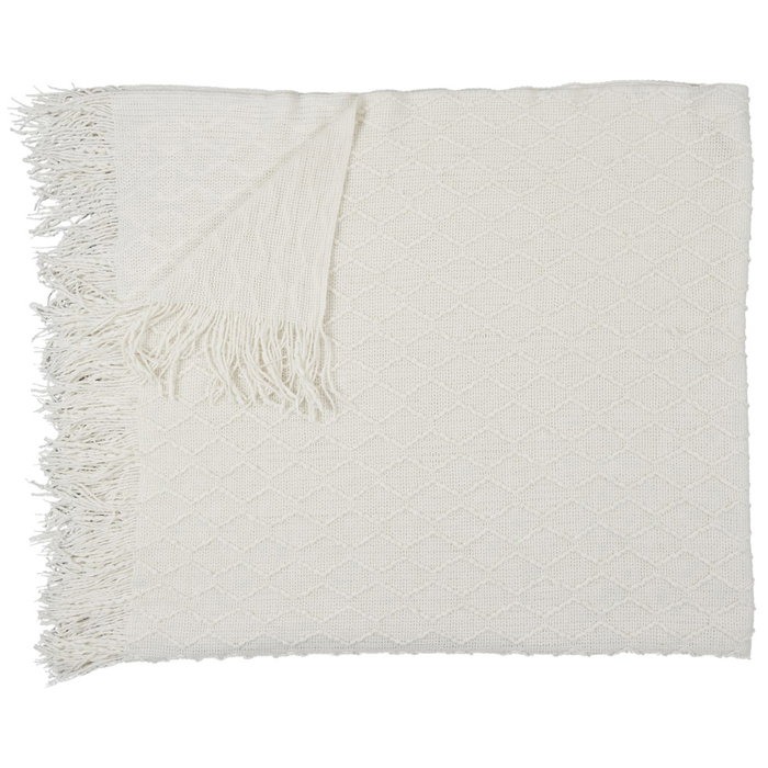 Home Deco Factory Manta Chenilla Crema 120x150