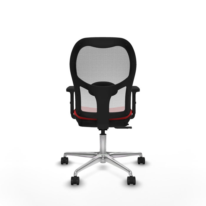 PIQUERAS Y CRESPO Silla de oficina Jorquera con mecanismo Sincro/Traslack, Rojo y Blanco PIQUERAS Y CRESPO Silla de oficina Jorquera con mecanismo Sincro/Traslack, Rojo y Blanco