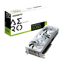Gigabyte Tarjeta Gráfica GeForce RTX 5080 AERO OC 16GB GDDR7 PCI-E 5.0 GV-N5080AERO OC-16GD