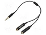 DeLOCK Cable Audio Splitter 3,5 mm 4 Pin > 2 x 3,5 mm 4 Pin 25 cm