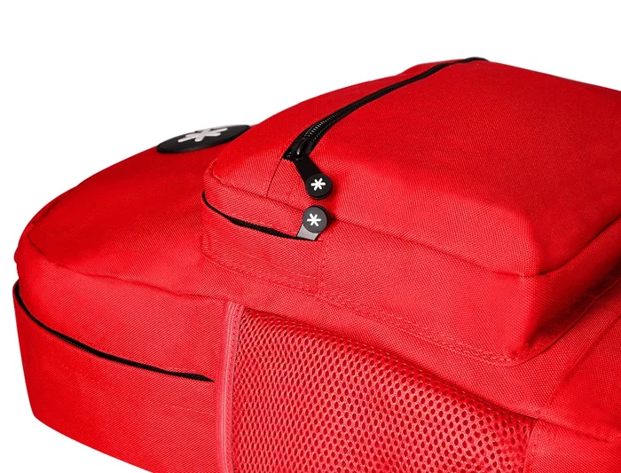 Antartik Mochila Escolar Roja 320x140x430 mm con Bolsillo Portátil 15.6" y Múltiples Bolsillos