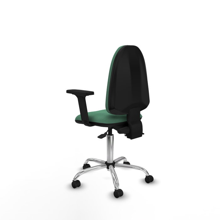 PIQUERAS Y CRESPO Silla de oficina Aýna Verde esmeralda con mecanismo Asincro