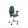 PIQUERAS Y CRESPO Silla de oficina Aýna Verde esmeralda con mecanismo Asincro