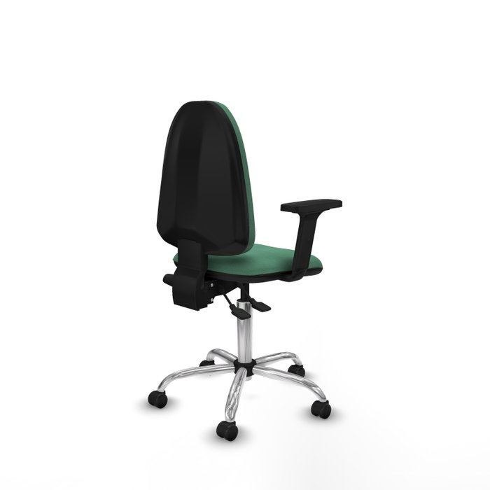 PIQUERAS Y CRESPO Silla de oficina Aýna Verde esmeralda con mecanismo Asincro