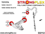 StrongFlex STF216284B Kit de silentblocks de suspensión delantera Toyota Yaris I (99-05) P1 Yaris Verso (99-05) P2
