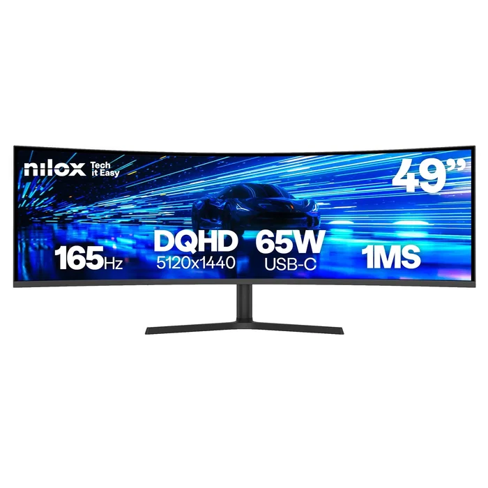 Nilox Monitor Curvo 49 pulg. 5120 x 1440 Dual QHD NXM49CRVDC Nilox Monitor Curvo 49 pulg. 5120 x 1440 Dual QHD NXM49CRVDC