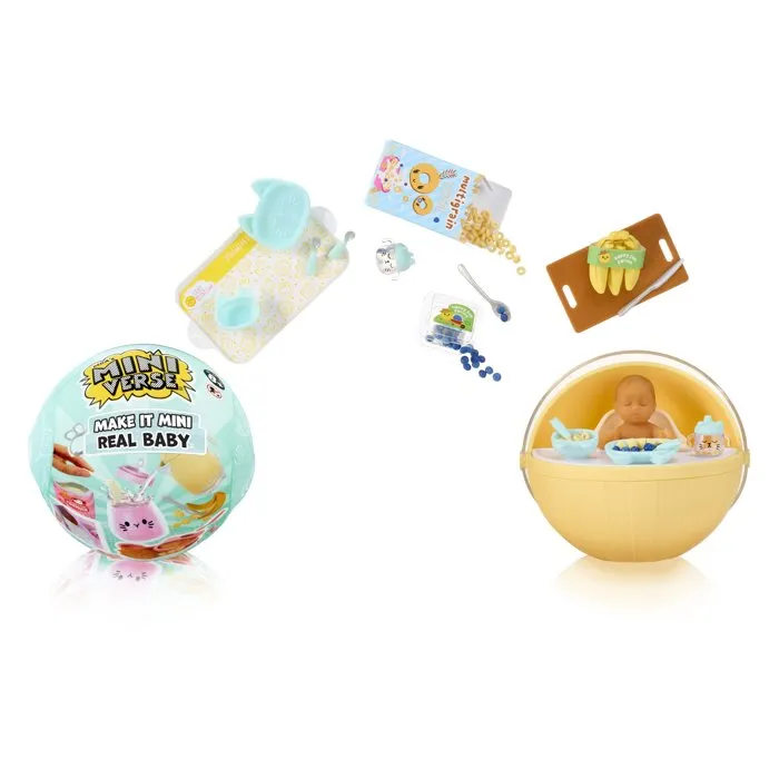 MGA'S Miniverse LIT35051571261 - Juego de Comida para Bebé en Miniatura, Juguete para Niños de 8 Años o Más MGA'S Miniverse LIT35051571261 - Juego de Comida para Bebé en Miniatura, Juguete para Niños de 8 Años o Más