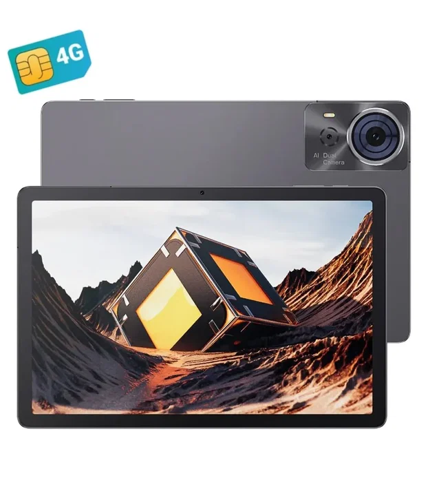 Cubot Tab 70 - Tablet Android 14 con pantalla de 10.95" IPS, 4G LTE, 6 GB RAM + 128 GB, color gris
