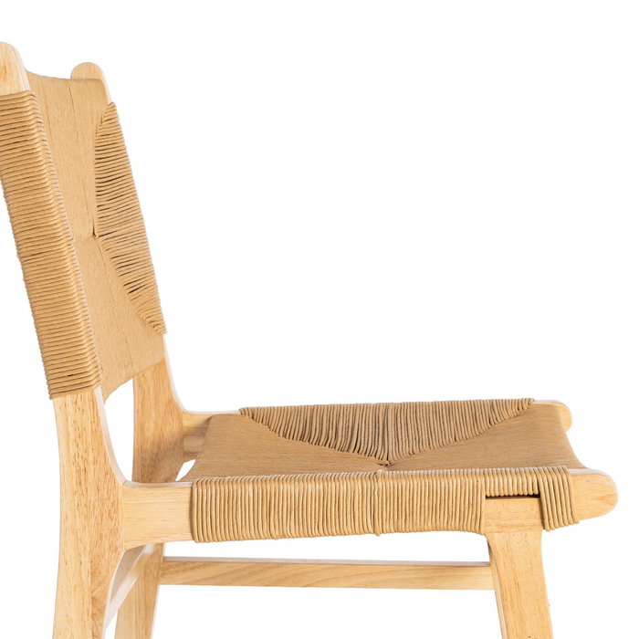 Silla Natural Madera 50 X 59 X 86 cm (Set de 2)