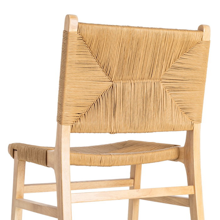 Silla Natural Madera 50 X 59 X 86 cm (Set de 2)