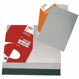 GRAFOPLAS Caja de 100 tapas A4 de PVC de 180 micras color negro