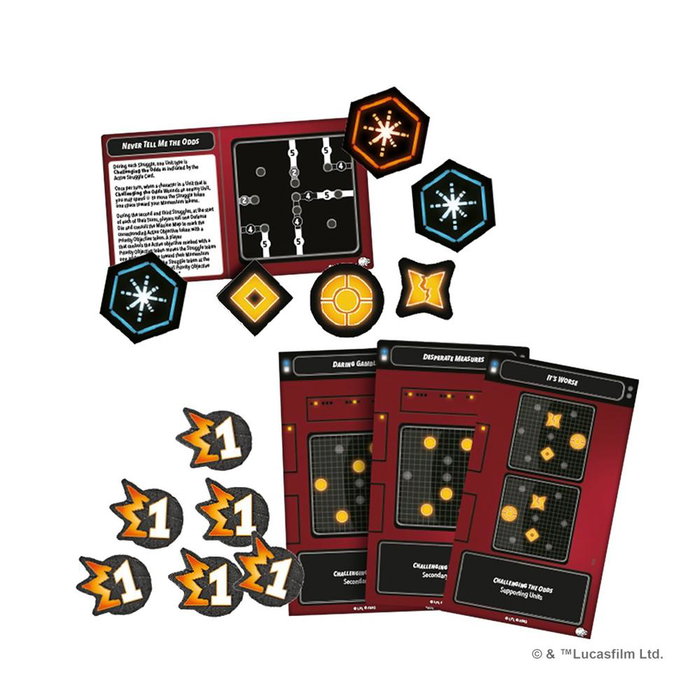 Atomic Mass Games Star Wars Shatterpoint: Never Tell Me the Odds Mission Pack Expansión Juego de Mesa - SWP48 - Idioma: Español, Alemán, Inglés, Francés, Polaco