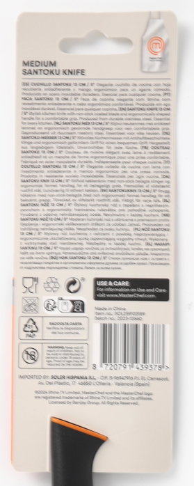Masterchef Cuchillo Santoku 13cm (1.2mm) MCASTERCHEF 12 Unidades