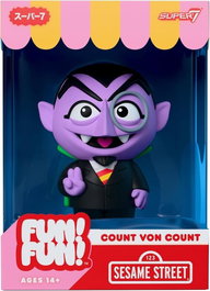 Super7 Barrio Sésamo Figura Soft Vinyl Fun! Fun! Wave 01 - Count von Count 18 cm