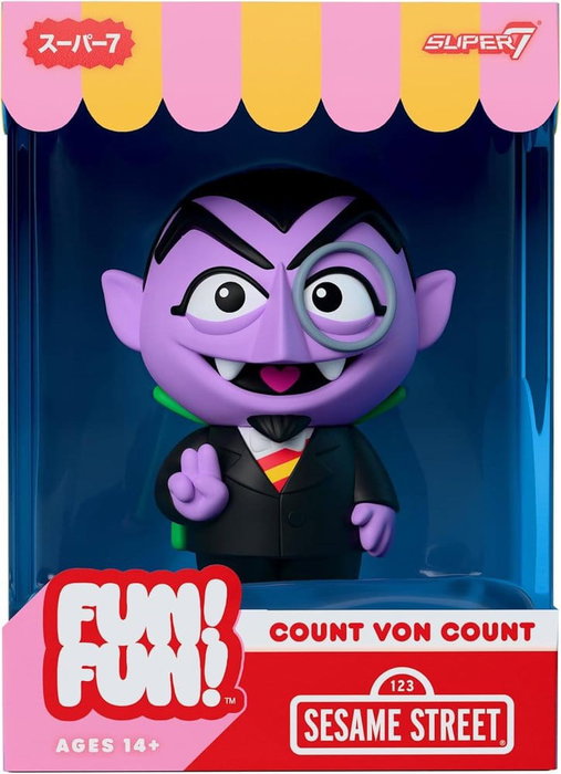 Super7 Barrio Sésamo Figura Soft Vinyl Fun! Fun! Wave 01 - Count von Count 18 cm Super7 Barrio Sésamo Figura Soft Vinyl Fun! Fun! Wave 01 - Count von Count 18 cm
