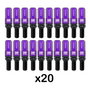 OMP Juego de 20 Tornillos de Rueda M14x1.25 con Protector de Aluminio Morado