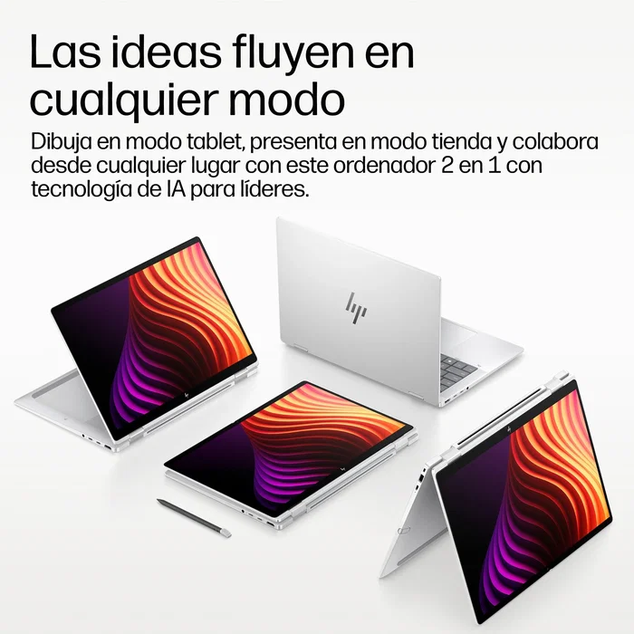 HP EliteBook X Flip G2i 14 pulgadas, Intel Core Ultra X7 358H, 32 GB RAM, 1 TB SSD, Táctil, Plata HP EliteBook X Flip G2i 14 pulgadas, Intel Core Ultra X7 358H, 32 GB RAM, 1 TB SSD, Táctil, Plata