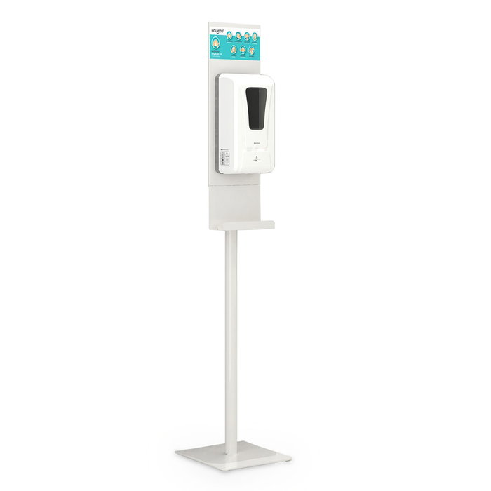 Holmios Soporte dispensador gel hidroalcohólico Blanco Holmios Soporte dispensador gel hidroalcohólico Blanco