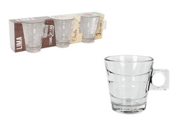 La Mediterranea Set de 3 Tazas de Café Lima Onda (Pack de 24 Cajas) inevitable