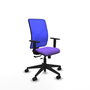 PIQUERAS Y CRESPO Silla de oficina Motilla Sincro/Traslack Lila y Azul